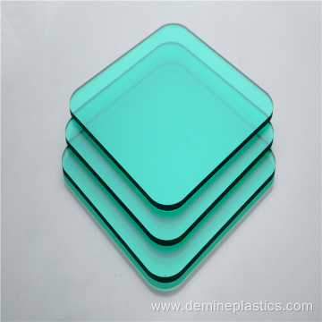 5mm green glossy wall panel solid polycarbonate sheet